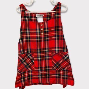 Vintage Kid’s Red Plaid Dress